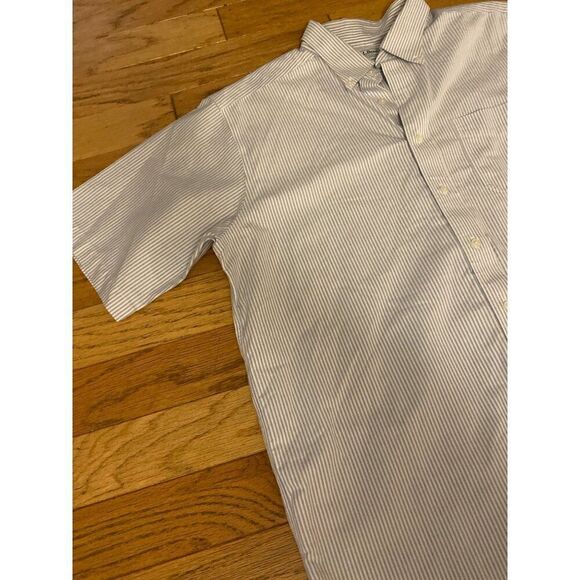 L.L. Bean Men's Traditional Fit Striped Button-Down Shirt 17-REG 100% Cotton - Picture 2 of 8